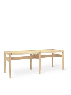 Winston bænk, mat lakeret eg fra<Mater Outlet