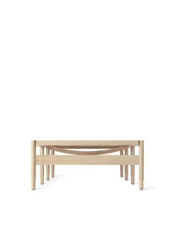 Winston bænk, mat lakeret eg fra<Mater Outlet