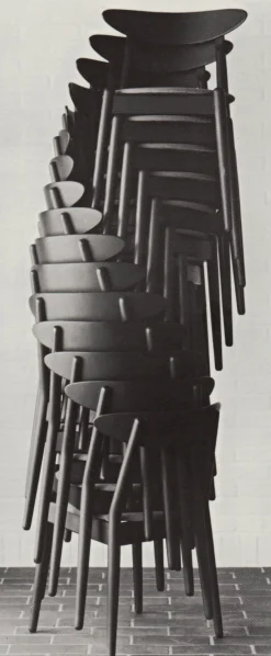 Wohlert Louisiana stol, valnød sort læder fra<Stellar Works Clearance