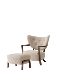 Wulff lænestol inkl. skammel- Karakorum 003 fra<&Tradition Outlet