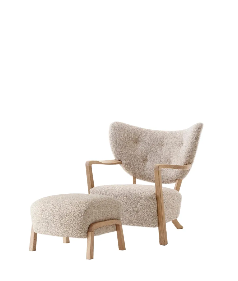 Wulff lænestol inkl. skammel- Karakorum 003 fra<&Tradition Outlet