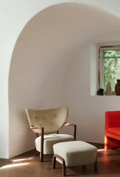 Wulff lænestol inkl. skammel- Karakorum 003 fra<&Tradition Outlet