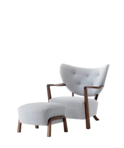 Wulff lænestol inkl. skammel - Karandash 005 lounge sæt fra<&Tradition Outlet