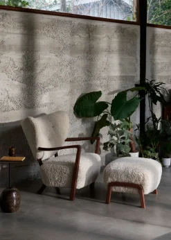 Wulff lænestol inkl. skammel - Karandash 005 lounge sæt fra<&Tradition Outlet