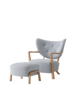 Wulff lænestol inkl. skammel - Karandash 005 lounge sæt fra<&Tradition Outlet