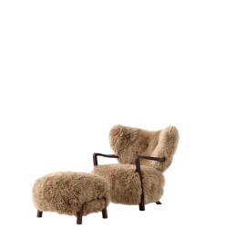 Wulff lænestol inkl. skammel - Karandash 005 lounge sæt fra<&Tradition Outlet