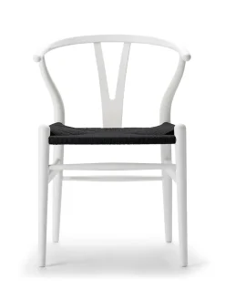 Y-stol CH24 Soft Anthracite Grey med sort flet af Hans J. Wegner<Carl Hansen & Søn Discount