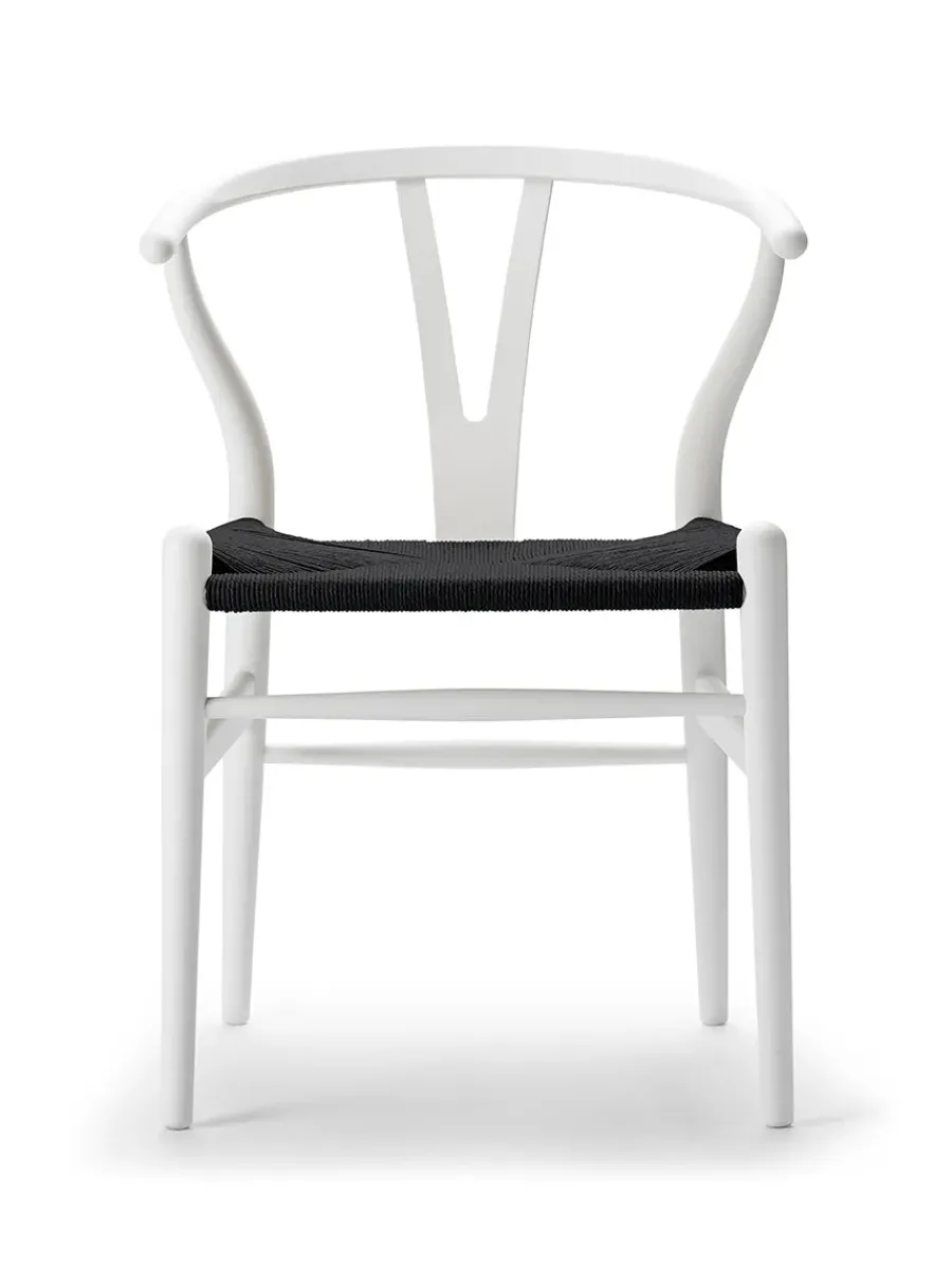 Y-stol CH24 Soft Anthracite Grey med sort flet af Hans J. Wegner<Carl Hansen & Søn Discount
