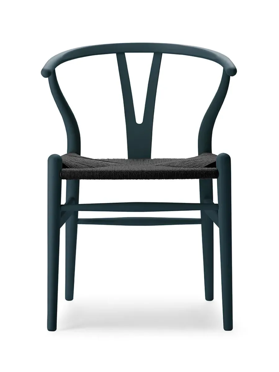 Y-stol CH24 Soft Anthracite Grey med sort flet af Hans J. Wegner<Carl Hansen & Søn Discount