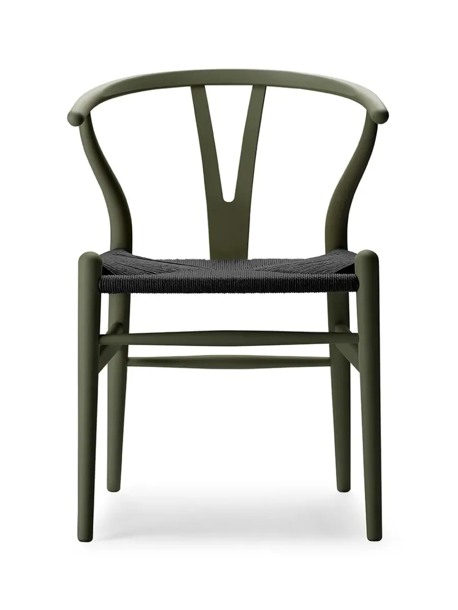 Y-stol CH24 Soft Anthracite Grey med sort flet af Hans J. Wegner<Carl Hansen & Søn Discount