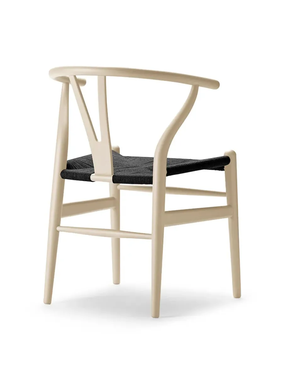 Y-stol CH24 Soft Anthracite Grey med sort flet af Hans J. Wegner<Carl Hansen & Søn Discount