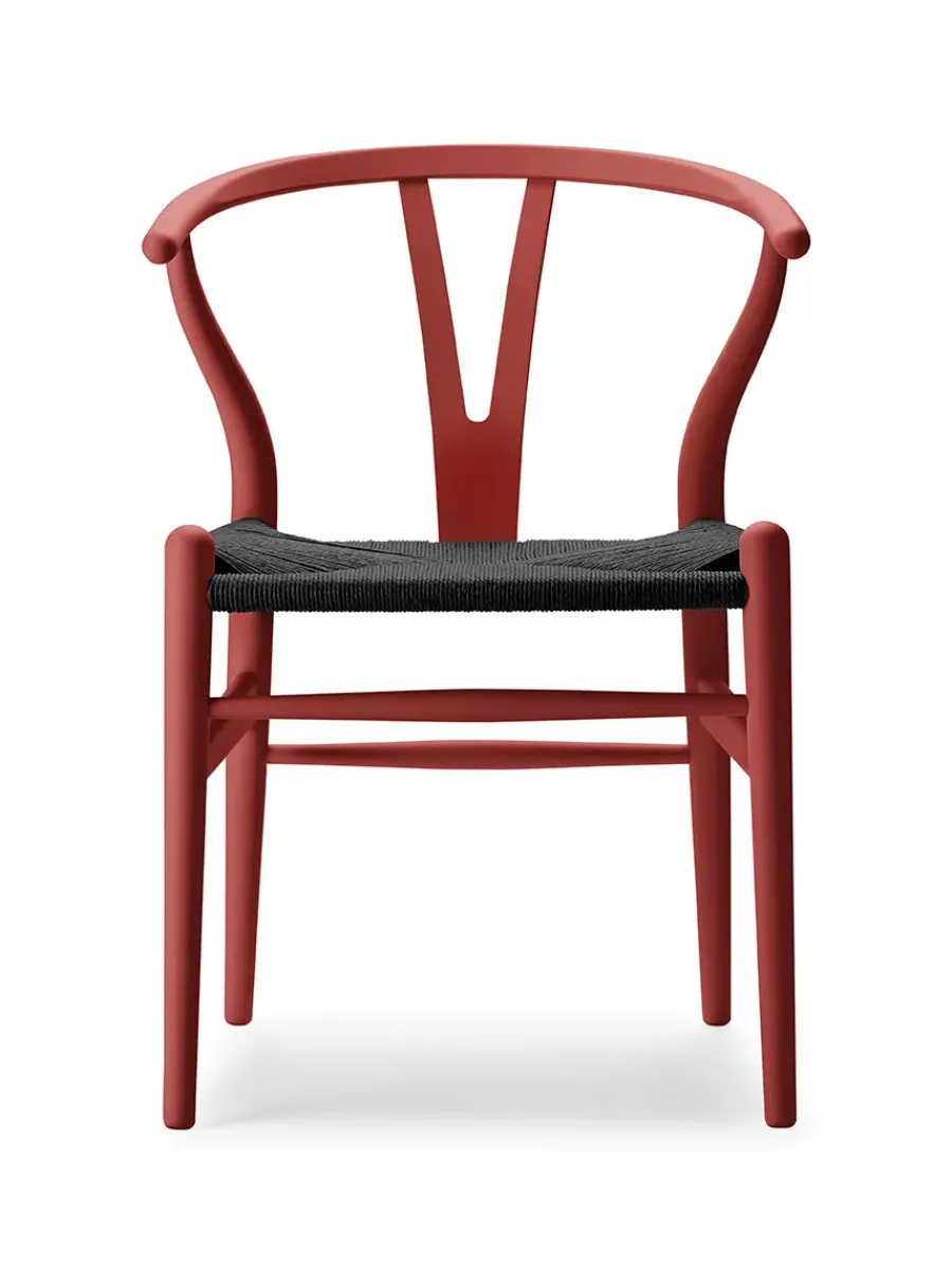 Y-stol CH24 Soft Barley med sort flet af Hans J. Wegner<Carl Hansen & Søn Best