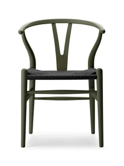 Y-stol CH24 Soft Barley med sort flet af Hans J. Wegner<Carl Hansen & Søn Best