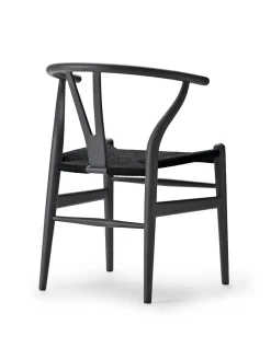 Y-stol CH24 Soft Barley med sort flet af Hans J. Wegner<Carl Hansen & Søn Best
