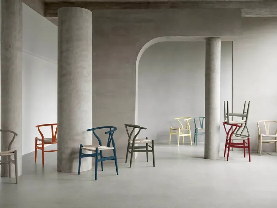 Y-stol CH24 Soft Seaweed af Hans J. Wegner<Carl Hansen & Søn Best